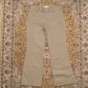 Banana Republic wide leg tan pants